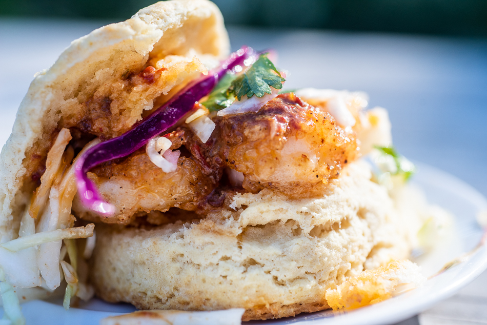Featured image for “Crispy Shrimp Biscuits with Chipotle Lime Butter”